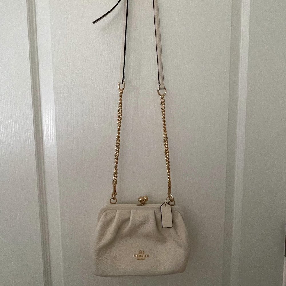 NEW Coach white crossbody purse